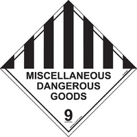 Miscellaneous Dangerous Goods 9 Hazchem Sign \270x270mm Poly