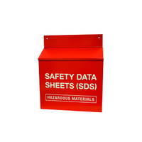 SDS Outdoor Station with lid x125mm Deep Traffic Safety Sign 450x450mm Steel