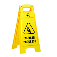 Work In Progress Premium Double Sided Plastic Sign Stand