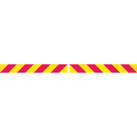Candy Stripes Metal 600x150mm Pack of 2