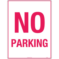 No Parking Traffic Safety Sign Metal 600x450mm