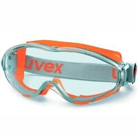Uvex Ultrasonic Safety Goggles Pair HC/AF Clear Hi Vis Orange/Grey
