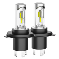 LIGHTFOX Pair 9003 H4 6000LM LED Headlight kit 6500K Lamp Bulbs Globes Hi/Lo Beam Upgrade