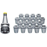 Vertex NT40 Collet Chuck Set - 18 Collets 3-20mm Metric V207M