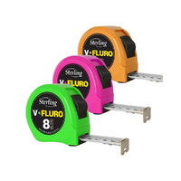 Sterling 8m x 25mm V-Force Fluro Measuring Tape V8025F