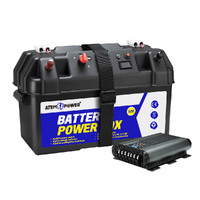 ATEM POWER 12V 40A DC to DC Battery Charger MPPT Dual Battery System with Battery Box