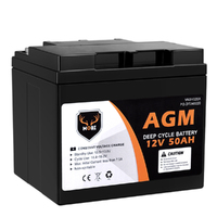 12V 80Ah Batterie au plomb (AGM), B.B. Battery EB80-12, 260x168x209 mm  (Lxlxh), Borne I2 (Insert