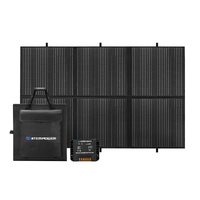ATEM POWER 12V 300W Folding Solar Mat Flexible Blanket Solar Panel Kit Camping Charger