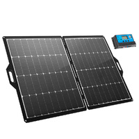 ATEM POWER 200W 12V Portable Folding Solar Panel Blanket Kit Mono Camping Caravan