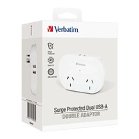 Dual USB Surge Protected with Double Adaptor
