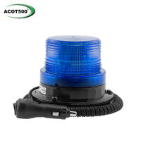 Small 6 LED Beacon Blue Magnetic Base 12-24V