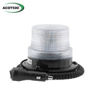 Small 6 LED Beacon Clear Magnetic Base 12-24V