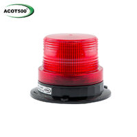 Small 6 LED Beacon Red Hardwire 12-24V