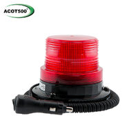 Small 6 LED Beacon Red Magnetic Base 12-24V