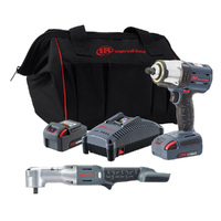 Ingersoll Rand 20V 1/2" Impact Wrench & Right Angle Wrench Kit W5153-kit3