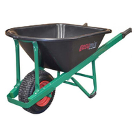 Masterfinish Easymix Green Wheelbarrow with Poly Tray W800P-HSGWAS