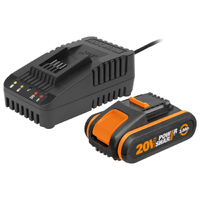 WORX WA3601 Powershare 20V 2.0Ah MAX Lithium-ion Battery & Charger Kit