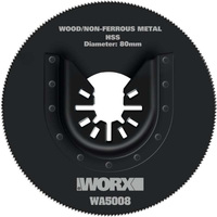 WORX WA5008 Sonicrafter 80mm Oscillating Multitool Universal Circular Saw Blade
