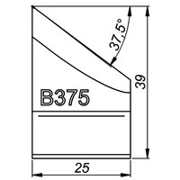 ITM External Tool Bit B375 37.5 Deg x 39mm High to Suit PRO5PB Beveller WAP-B05/B37