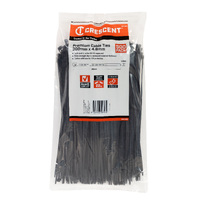 Crescent 300 x 4.8mm Black 500Pk Cable Ties WB12500