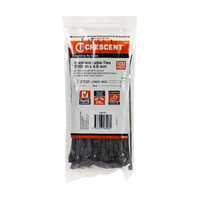 Crescent 200 x 4.6mm Black 100Pk Cable Ties WB8100