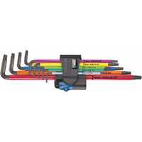 Wera 9 Piece Torx Multicolour L-Key Set with Holding Function Long WER024470