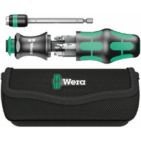 Wera 7 Piece 25mm Kraftform Kompakt Screwdriver with Pouch WER051024