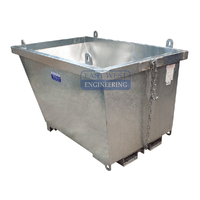 East West Engineering Self Dumping Bin 0.35m³ 740mm Wide WFH5X74