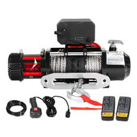FIERYRED 12V 17500LBS Wireless Electric Winch Synthetic Rope
