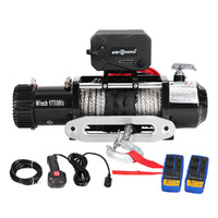 FIERYRED 12V 17500LBS Wireless Electric Winch Synthetic Rope