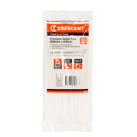 Crescent 200 x 4.6mm Natural 100Pk Cable Ties WN8100