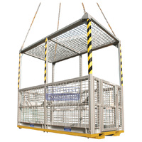 East West Engineering WLL 750kg Six Person Crane Cage with Roof WP-NC2R