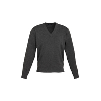 Mens Woolmix Pullover Charcoal Marle XSmall