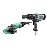 HiKOKI 2400W 230mm Angle Grinder and 900W 25.4mm Impact Wrench WR25SE(H1Z) + G23UDY2(H1Z)