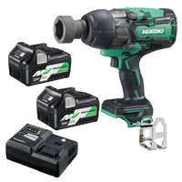 HiKOKI 36V Brushless High Torque 19mm Impact Wrench MultiVolt Battery Kit WR36DA(HRZ)