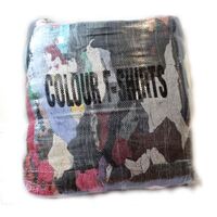 10kg Pack of Coloured T-Shirt Rags