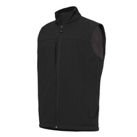 KingGee Mens Softshell Vest Colour Black Size XS