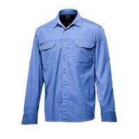 KingGee Drycool Shirt L/S Colour Alaskan Blue Size S