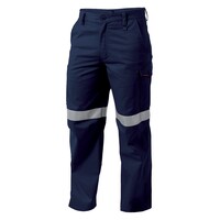 KingGee Mens Reflective Workcool 1 Pants Colour Navy Size 77R