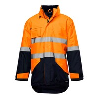 KingGee Mens Anti Static Jacket Colour Orange/Navy Size XS