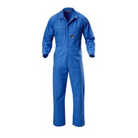 Hard Yakka Foundations Poly Cotton Coverall Colour Blue Medit Size 82R