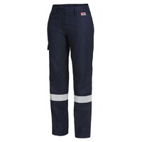 Hard Yakka Womens Shieldtec Fr Flat Front Cargo Pant With Fr Tape Colour Navy Size 8