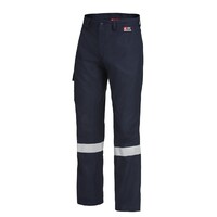Hard Yakka Shieldtec Fr Flat Front Cargo Pant With Tape Colour Navy Size 77R