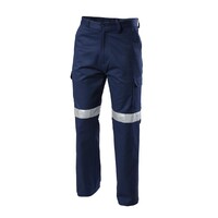 Hard Yakka Foundations Drill Cargo Pant With Tape Colour Navy Size 72R