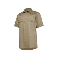 Hard Yakka S/Sl L/Weight Drill Ventilated Shirt Colour Khaki Size S