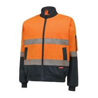 Hard Yakka Hi-Visibility 2Tone Bomber Jacket With Hoop Tape