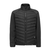 Hard Yakka Hybrid Fleece Jacket Colour Black Size XS