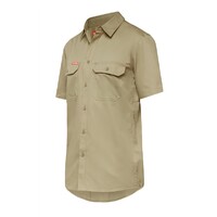 Hard Yakka Koolgear Ventilated Short Sleeve Shirt Colour Khaki Size S