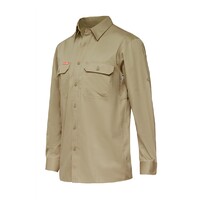 Hard Yakka Koolgear Ventilated Ls Shirt Colour Khaki Size S