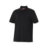 Hard Yakka Foundations Pique Short Sleeve Polo Colour Black Size XS